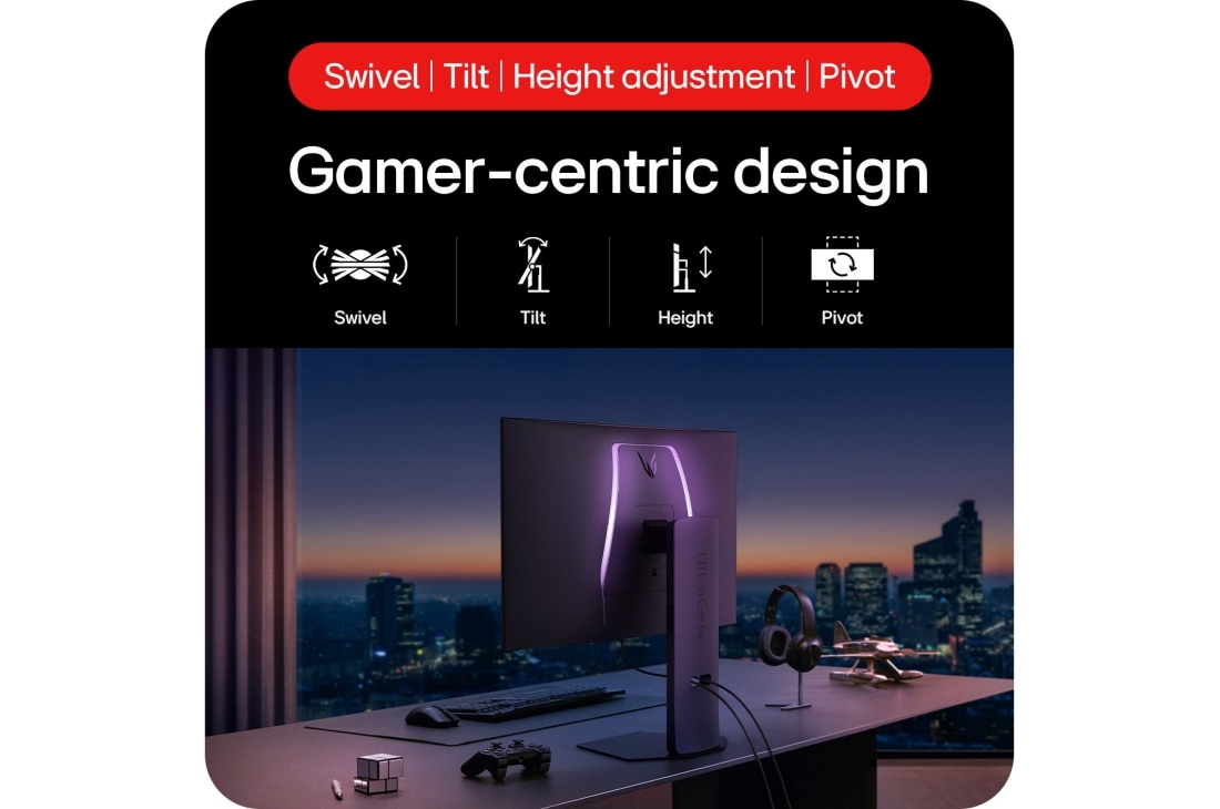 LG 32-дюймовий OLED-монітор LG UltraGear™  з Подвійним режимом | 4K UHD, 0,03 мс (GtG), DisplayHDR True Black 400, USP, 32GS95UV-B, thumbnail 16