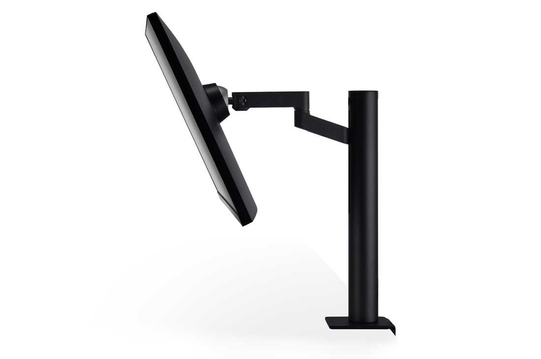 LG 31.5'' UHD 4K Ergo IPS Монітор LG UltraFine з USB-C, side view with monitor tilted downward, 32UN880K-B, thumbnail 8