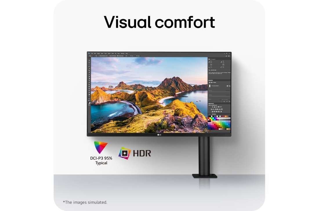 LG 31.5'' UHD 4K Ergo IPS Монітор LG UltraFine з USB-C, USP, 32UN880K-B, thumbnail 15