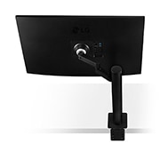LG 31.5'' UHD 4K Ergo IPS Монітор LG UltraFine з USB-C, rear view with the monitor arm extended to the right, 32UN880K-B, thumbnail 14
