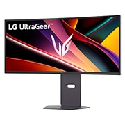 LG 34-дюймовий вигнутий ігровий монітор LG UltraGear™ OLED 160 Гц WQHD | 160 Гц, AMD FreeSync™ Premium, -15 degree side view, 34G600A-B, thumbnail 2