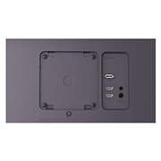 LG 34-дюймовий вигнутий ігровий монітор LG UltraGear™ OLED 160 Гц WQHD | 160 Гц, AMD FreeSync™ Premium, close-up view of the rear emblem lights on, 34G600A-B, thumbnail 15