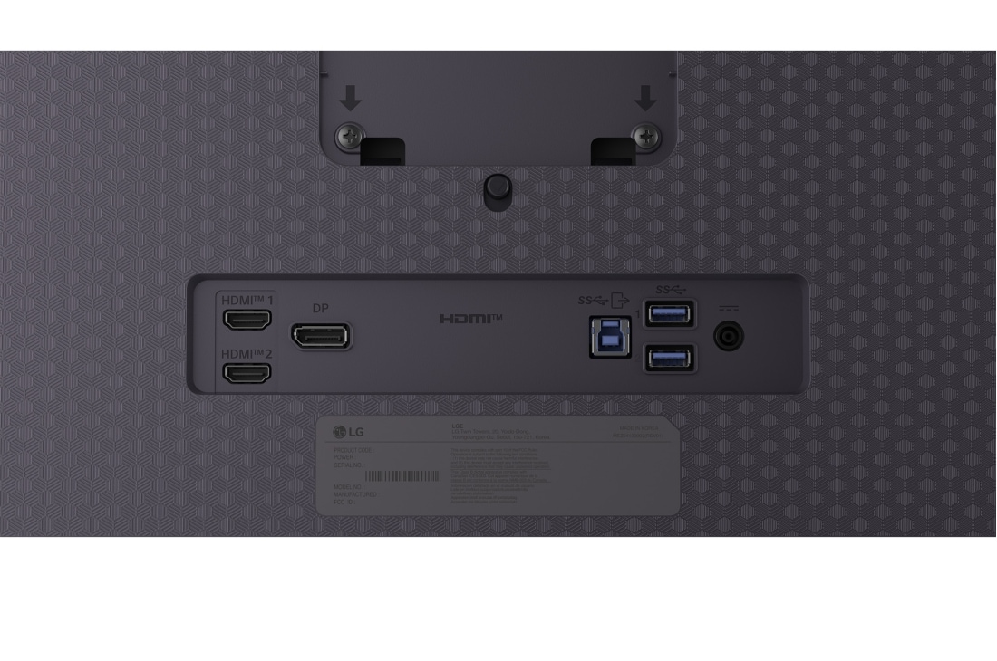 LG 27-дюймовий ігровий монітор LG UltraGear™ GX7,  240 Гц, QHD, OLED | DisplayHDR™ True Black 400, 0,03 мс (GtG), Глянцева панель, Back panel connectivity view, 27GX704A-B, thumbnail 16