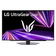 LG 27-дюймовий ігровий монітор LG UltraGear™ GX7,  240 Гц, QHD, OLED | DisplayHDR™ True Black 400, 0,03 мс (GtG), Глянцева панель, Front view with lowered stand height, 27GX704A-B, thumbnail 5