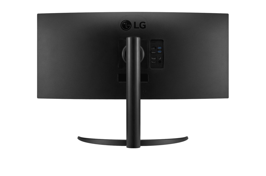 LG 34-дюймовий вигнутий монітор UltraWide QHD з USB Type-C™, rear view, 34WR55QK-B, thumbnail 6