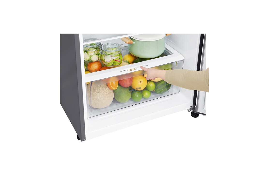 LG 393 л | Холодильник з верхньою морозильною камерою | з технологією DoorCooling | LinearCooling | Smart Diagnosis, GN-C422SMCZ, thumbnail 6