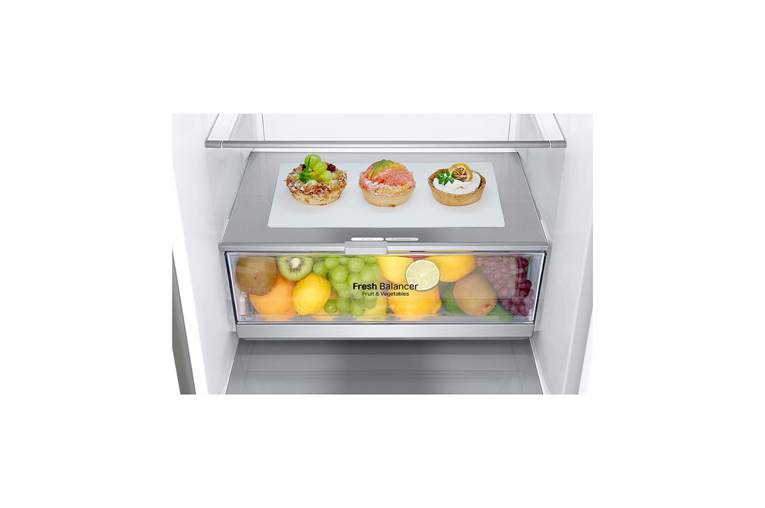 LG 384 л| Холодильник з нижньою морозильною камерою | DoorCooling+| Fresh Balancer | Fresh Converter |ThinQ, GW-B509PSAX, thumbnail 5