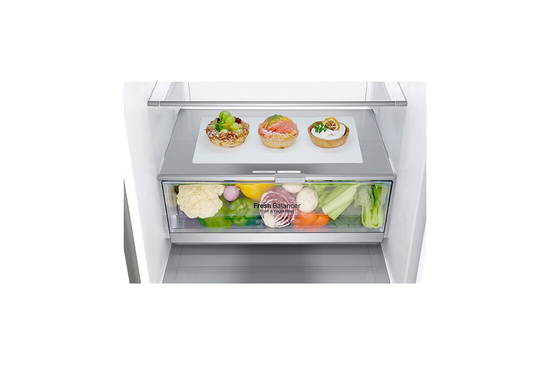 LG 384 л| Холодильник з нижньою морозильною камерою | DoorCooling+| Fresh Balancer | Fresh Converter |ThinQ, GW-B509PSAX, thumbnail 6