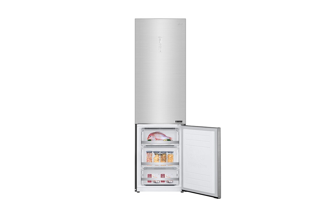 LG 384 л| Холодильник з нижньою морозильною камерою | DoorCooling+| Fresh Balancer | Fresh Converter |ThinQ, GW-B509PSAX, thumbnail 2