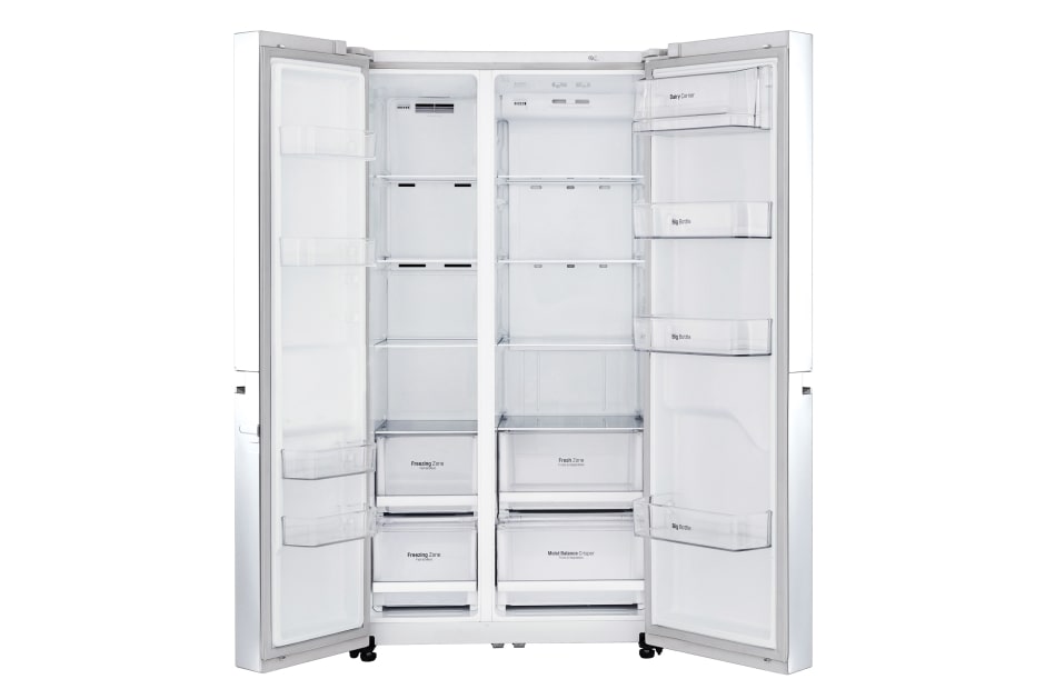 LG 626 літрів| Холодильник Side-by-Side| Інверторний лінійний компресор| Total no Frost |ThinQ з керуванням через Wi-Fi, GC-B247SVUV, thumbnail 2