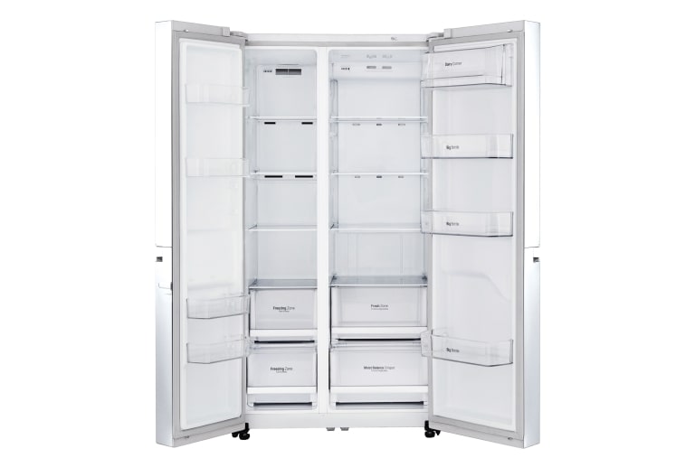LG 626 літрів| Холодильник Side-by-Side| Інверторний лінійний компресор| Total no Frost |ThinQ з керуванням через Wi-Fi, GC-B247SVUV, thumbnail 2