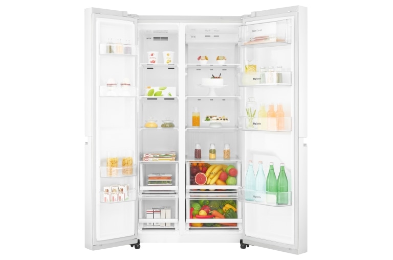 LG 626 літрів| Холодильник Side-by-Side| Інверторний лінійний компресор| Total no Frost |ThinQ з керуванням через Wi-Fi, GC-B247SVUV, thumbnail 3