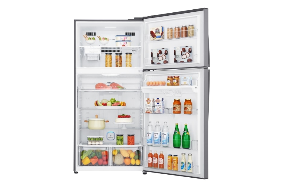 LG 592 л| Холодильник з верхньою морозильною камерою | з технологією DoorCooling | LinearCooling | ThinQ, GR-H802HMHZ, thumbnail 4