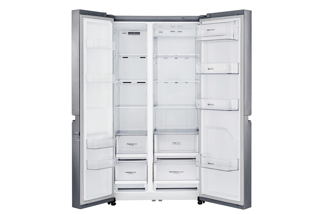 LG 626 літрів| Холодильник Side-by-Side| Інверторний лінійний компресор| Total no Frost |ThinQ з керуванням через Wi-Fi, GC-B247SMUV, thumbnail 3