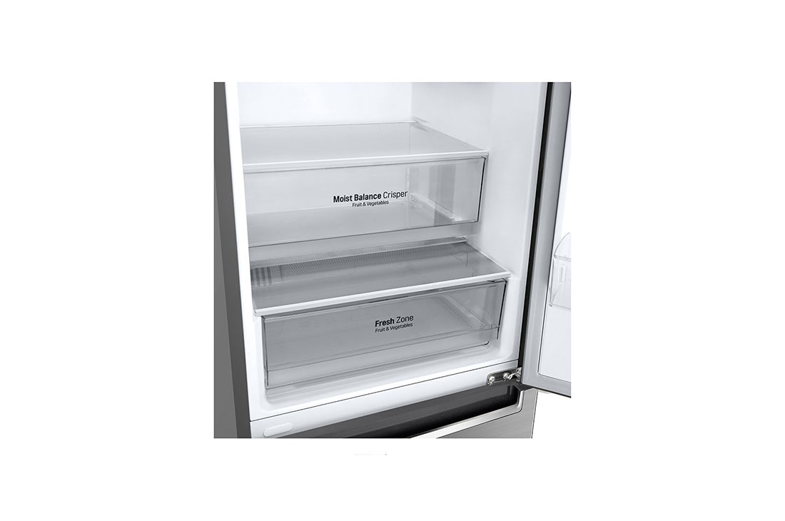 LG 384 л| Холодильник з нижньою морозильною камерою | DoorCooling+ | Інверторний лінійний компресор | Total no Frost |ThinQ, GW-B509SMHZ, thumbnail 4