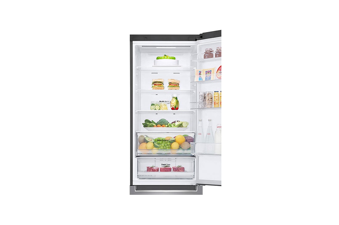 LG 384 л| Холодильник з нижньою морозильною камерою | DoorCooling+ | Інверторний лінійний компресор | Total no Frost |ThinQ, GW-B509SMHZ, thumbnail 7