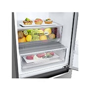 LG 384 л| Холодильник з нижньою морозильною камерою | DoorCooling+ | Інверторний лінійний компресор | Total no Frost |ThinQ, GW-B509SMHZ, thumbnail 3