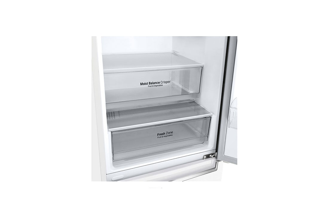 LG 384 л| Холодильник з нижньою морозильною камерою | DoorCooling+ | Інверторний лінійний компресор | Total no Frost , GW-B509SQJZ, thumbnail 4