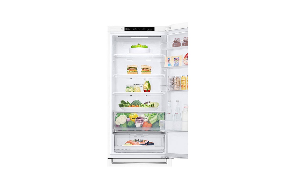 LG 384 л| Холодильник з нижньою морозильною камерою | DoorCooling+ | Інверторний лінійний компресор | Total no Frost , GW-B509SQJZ, thumbnail 7