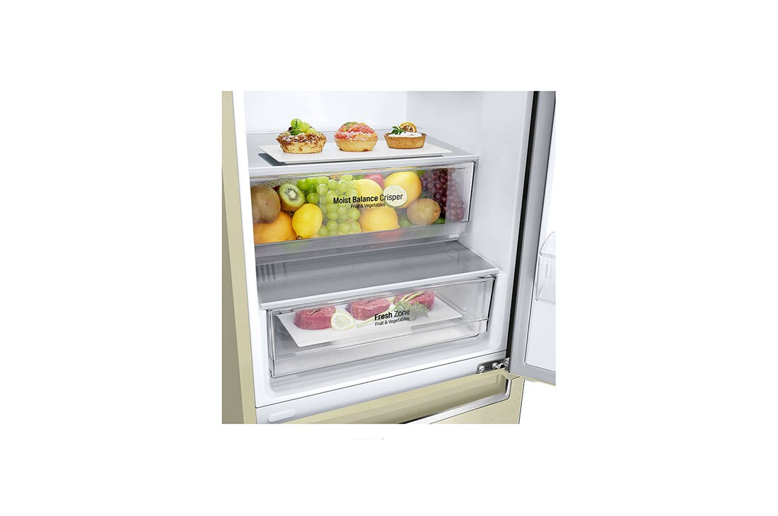 LG 384 л| Холодильник з нижньою морозильною камерою | DoorCooling+ | Інверторний лінійний компресор | Total no Frost , GW-B509SEJZ, thumbnail 3