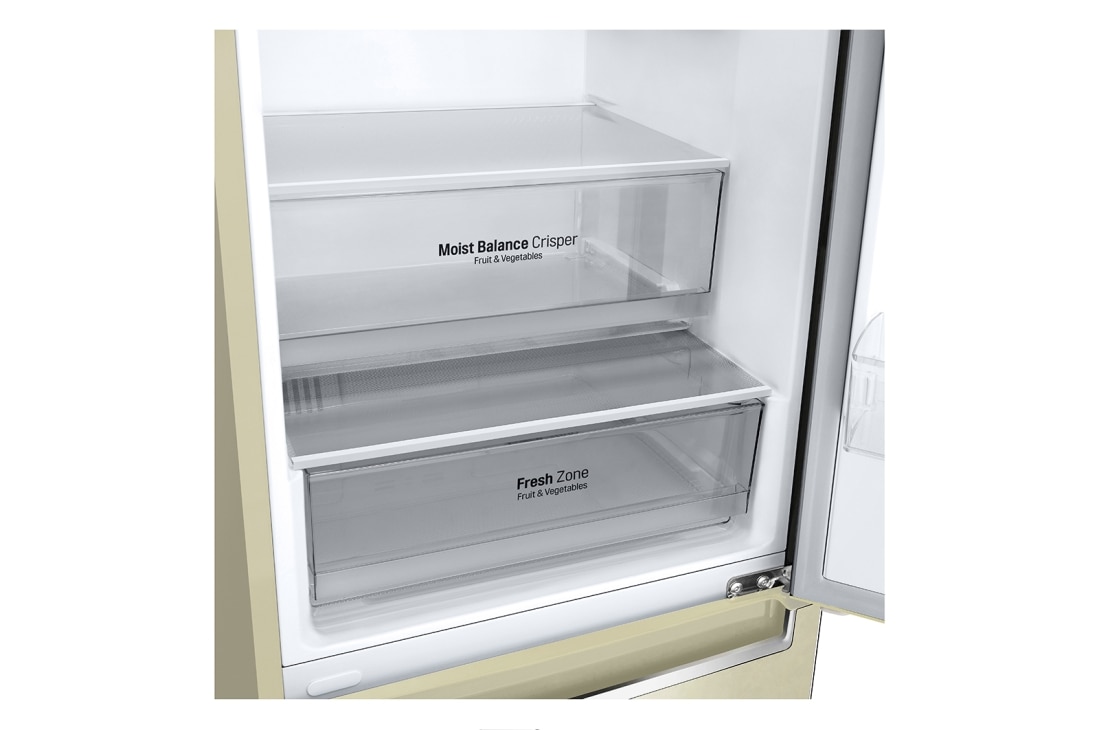 LG 341 л| Холодильник з нижньою морозильною камерою | DoorCooling+ | Інверторний лінійний компресор | Total no Frost , GW-B459SEHZ, thumbnail 5