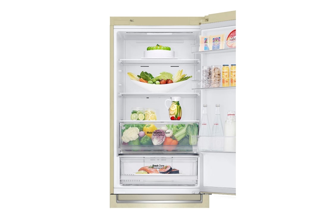 LG 341 л| Холодильник з нижньою морозильною камерою | DoorCooling+ | Інверторний лінійний компресор | Total no Frost , GW-B459SEHZ, thumbnail 8