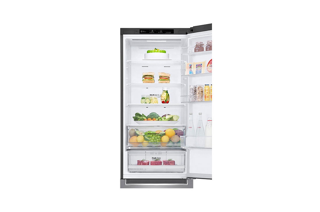 LG 384 л| Холодильник з нижньою морозильною камерою | DoorCooling+ | Інверторний лінійний компресор | Total no Frost , GW-B509SMJZ, thumbnail 7