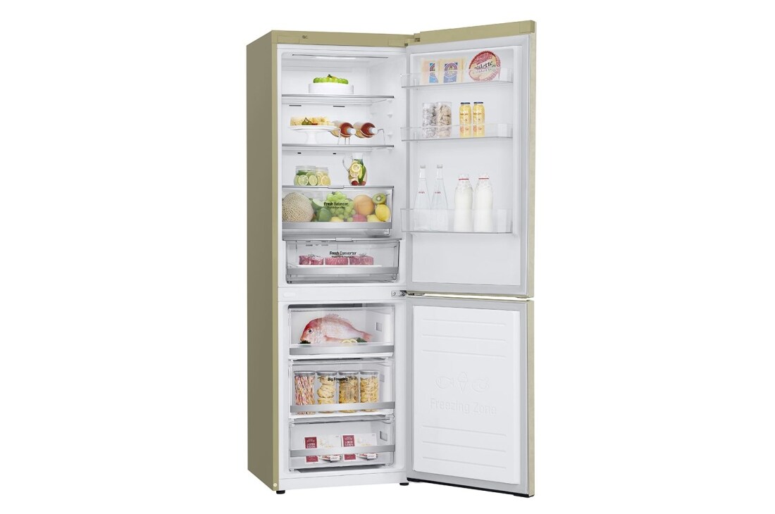 LG 341 л| Холодильник з нижньою морозильною камерою | DoorCooling+| Fresh Balancer | Fresh Converter |ThinQ, GW-B459SEDZ, thumbnail 7
