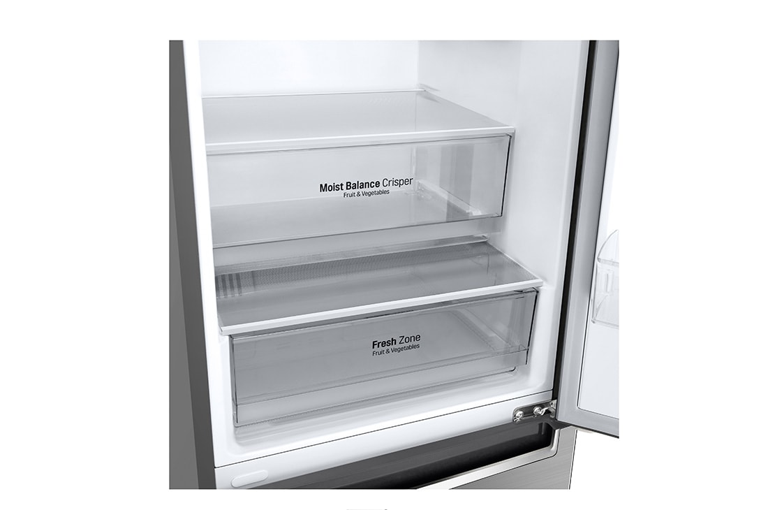 LG 341 л| Холодильник з нижньою морозильною камерою | DoorCooling+ | Інверторний лінійний компресор | Total no Frost , GW-B459SMJZ, thumbnail 3