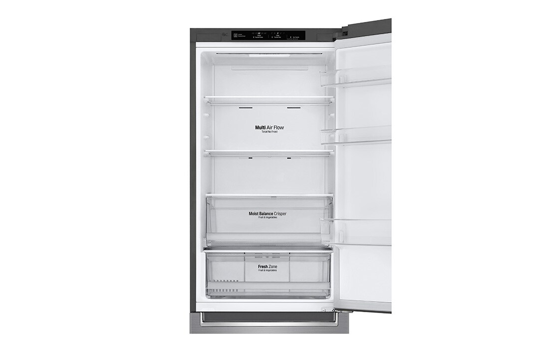 LG 341 л| Холодильник з нижньою морозильною камерою | DoorCooling+ | Інверторний лінійний компресор | Total no Frost , GW-B459SMJZ, thumbnail 5