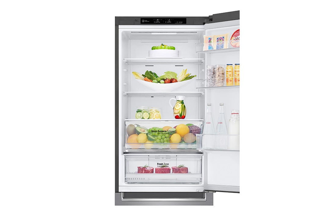 LG 341 л| Холодильник з нижньою морозильною камерою | DoorCooling+ | Інверторний лінійний компресор | Total no Frost , GW-B459SMJZ, thumbnail 6