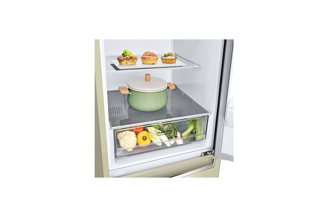 LG 384 л| Холодильник з нижньою морозильною камерою | DoorCooling+ | Інверторний компресор | Total No Frost |, GA-B509SEKM, thumbnail 5