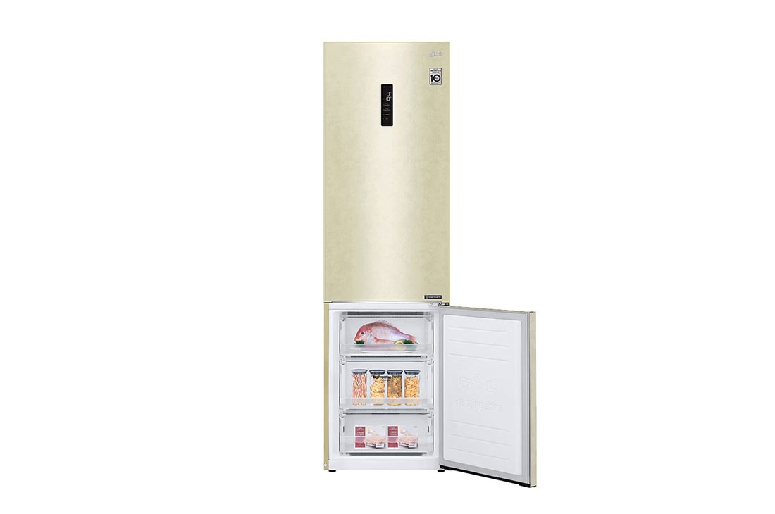 LG 384 л| Холодильник з нижньою морозильною камерою | DoorCooling+ | Інверторний компресор | Total No Frost |, GA-B509SEKM, thumbnail 2