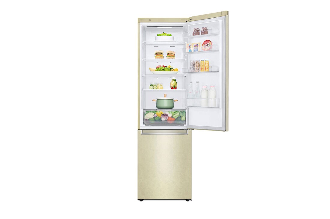 LG 384 л| Холодильник з нижньою морозильною камерою | DoorCooling+ | Інверторний компресор | Total No Frost |, GA-B509SEKM, thumbnail 3