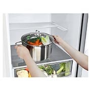 LG  341 л| Холодильник з нижньою морозильною камерою | DoorCooling+ | Інверторний лінійний компресор | Total no Frost, GA-B459SQRZ, thumbnail 3