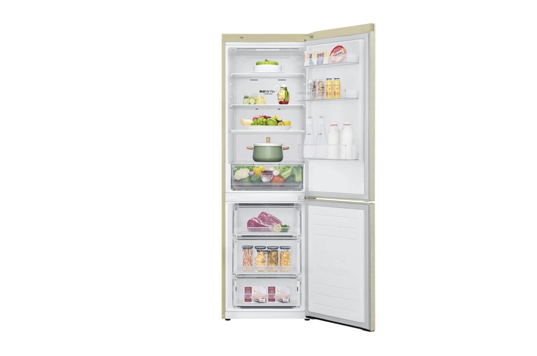 LG 341 л| Холодильник з нижньою морозильною камерою | DoorCooling+ | Інверторний лінійний компресор | Total no Frost , GA-B459SEQZ, thumbnail 14