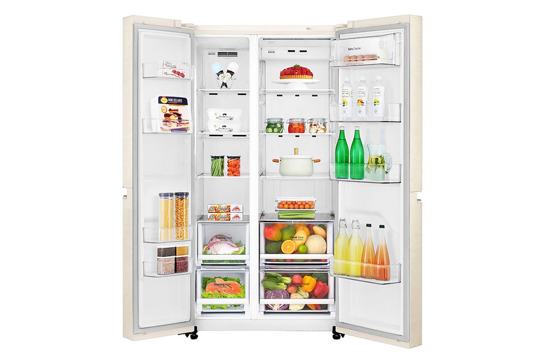 LG 626 літрів | Холодильник Side-by-Side | з технологією DoorCooling+ | Інверторний лінійний компресор| ThinQ, GC-B247SEDC, thumbnail 2