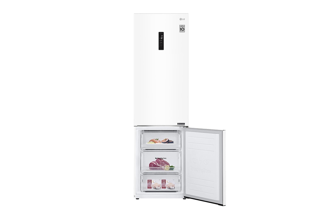 LG 384 л| Холодильник з нижньою морозильною камерою | DoorCooling+ | Інверторний компресор | Total No Frost |, GA-B509SQKM, thumbnail 13