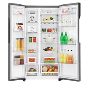 LG 613 літрів| Холодильник Side-by-Side| Total no Frost | Інверторний лінійний компресор| Smart Diagnosis, GC-B247JLDV, thumbnail 2