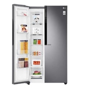 LG 613 літрів| Холодильник Side-by-Side| Total no Frost | Інверторний лінійний компресор| Smart Diagnosis, GC-B247JLDV, thumbnail 8