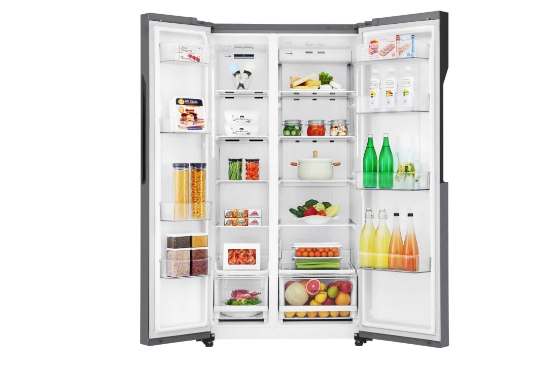 LG 613 літрів| Холодильник Side-by-Side| Total no Frost | Інверторний лінійний компресор| Smart Diagnosis, GC-B247JLDV, thumbnail 2