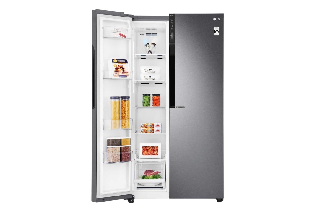 LG 613 літрів| Холодильник Side-by-Side| Total no Frost | Інверторний лінійний компресор| Smart Diagnosis, GC-B247JLDV, thumbnail 8