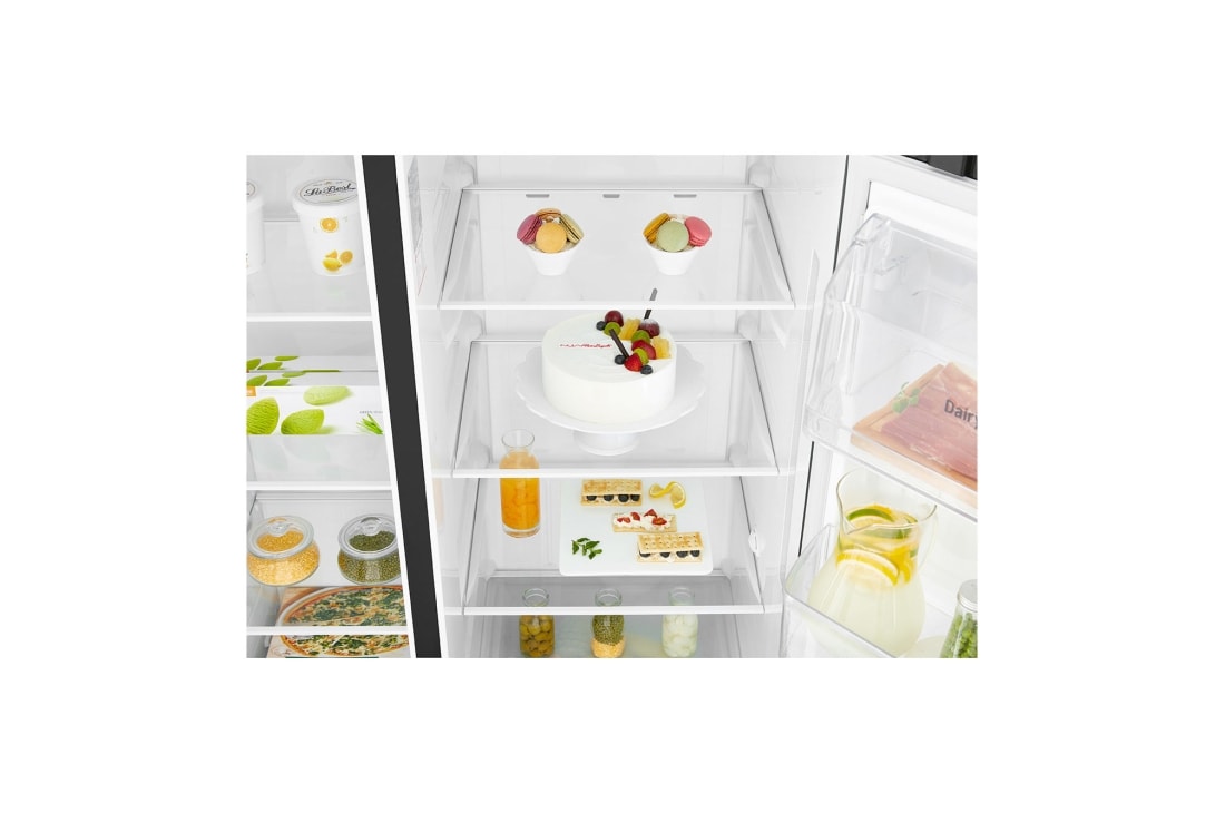 LG 626 літрів | Холодильник Side-by-Side | з технологією DoorCooling+ | Інверторний лінійний компресор| ThinQ, GC-B247SBDC, thumbnail 5