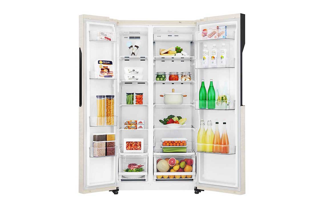 LG 613 літрів| Холодильник Side-by-Side| Total no Frost | Інверторний лінійний компресор| Smart Diagnosis, GC-B247JEDV, thumbnail 4