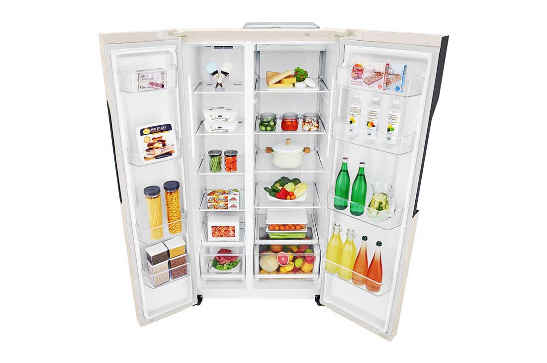 LG 613 літрів| Холодильник Side-by-Side| Total no Frost | Інверторний лінійний компресор| Smart Diagnosis, GC-B247JEDV, thumbnail 7