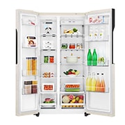 LG 613 літрів| Холодильник Side-by-Side| Total no Frost | Інверторний лінійний компресор| Smart Diagnosis, GC-B247JEDV, thumbnail 3