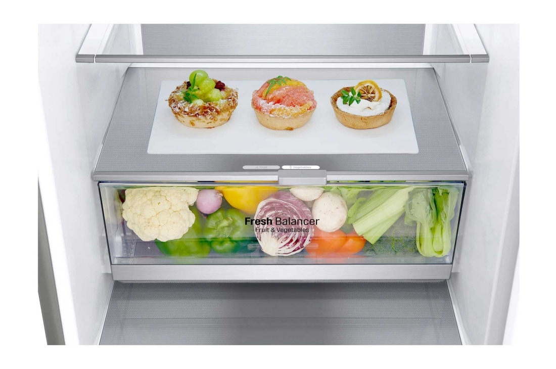 LG 384 л| Холодильник з нижньою морозильною камерою | DoorCooling+ | Інверторний компресор | Total No Frost | Wi-Fi	, GA-B509MCUM, thumbnail 6