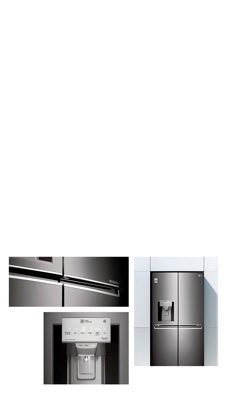 Прихована кнопка для відкривання  <br>та Диспенсер для води і льоду2