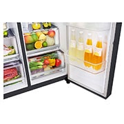 LG 601 л | Холодильник Side-by-Side | DoorCooling+ | Інверторний лінійний компресор| ThinQ | Moist Balance Crisper | Диспенсер	, GC-L247CBDC, thumbnail 3
