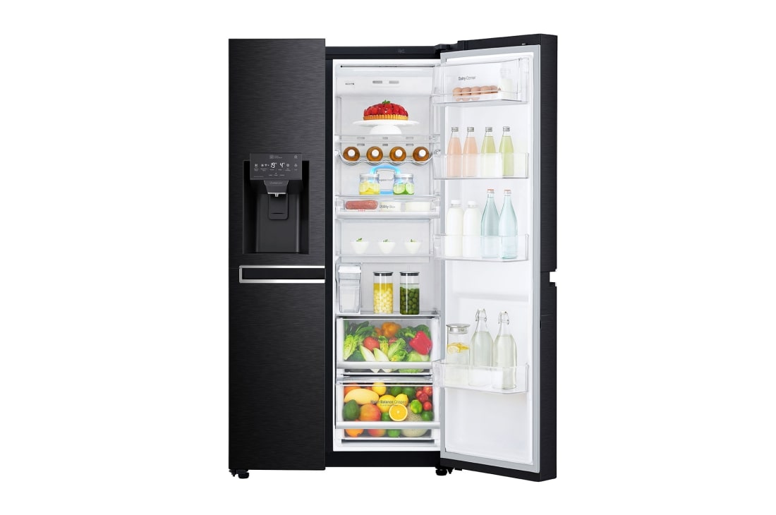 LG 601 л | Холодильник Side-by-Side | DoorCooling+ | Інверторний лінійний компресор| ThinQ | Moist Balance Crisper | Диспенсер	, GC-L247CBDC, thumbnail 11